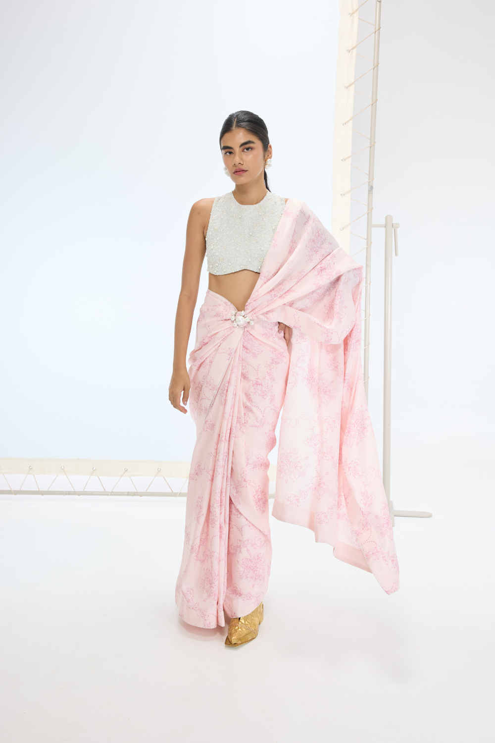 The Ruby Saree in Pink