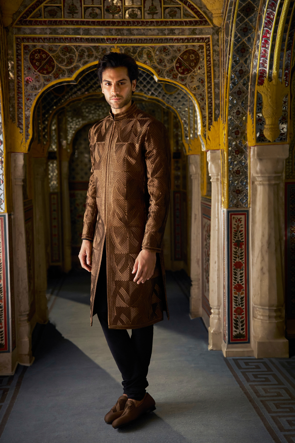 Bronze Sherwani Set