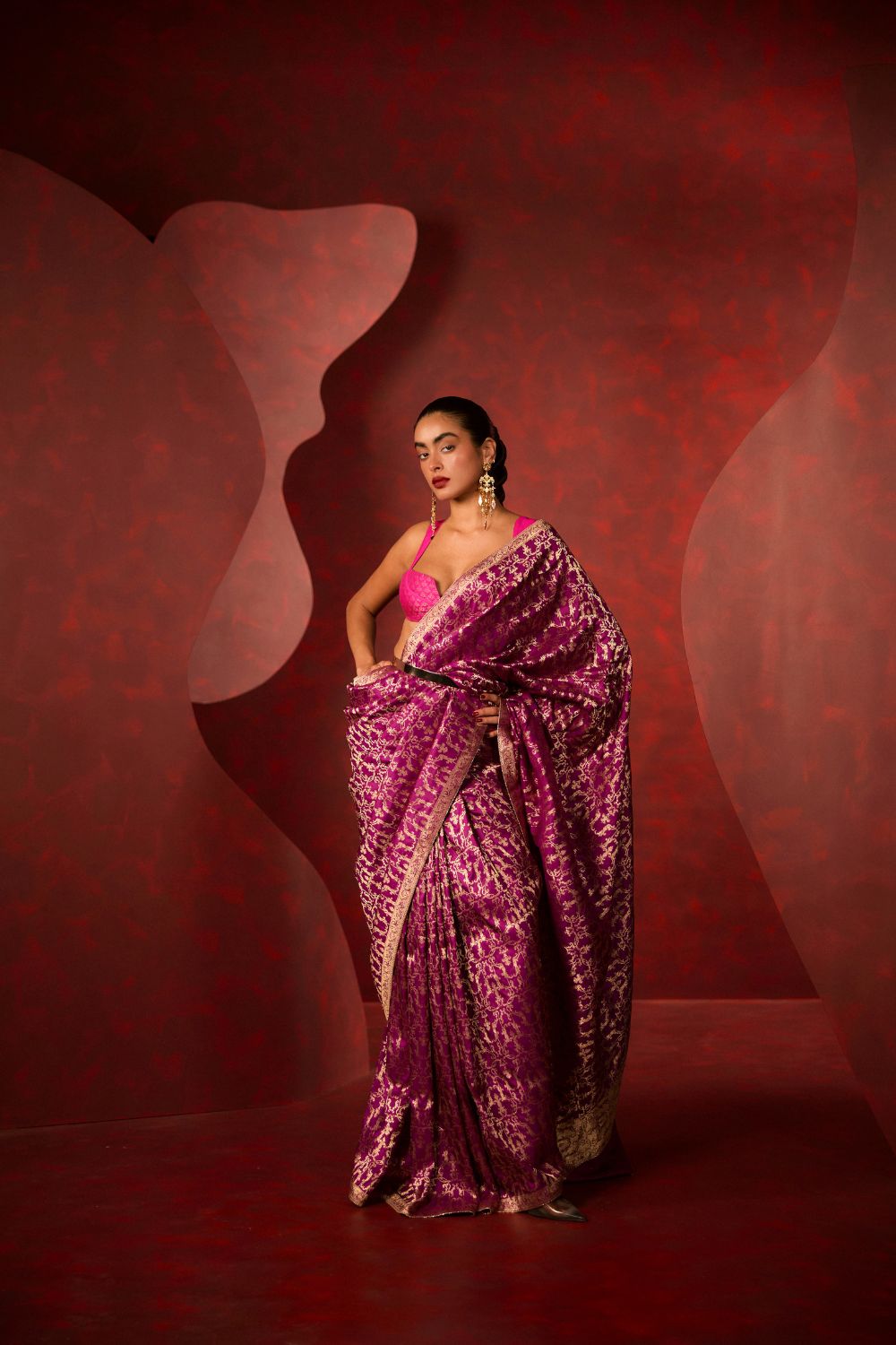 True Love Saree in Purple