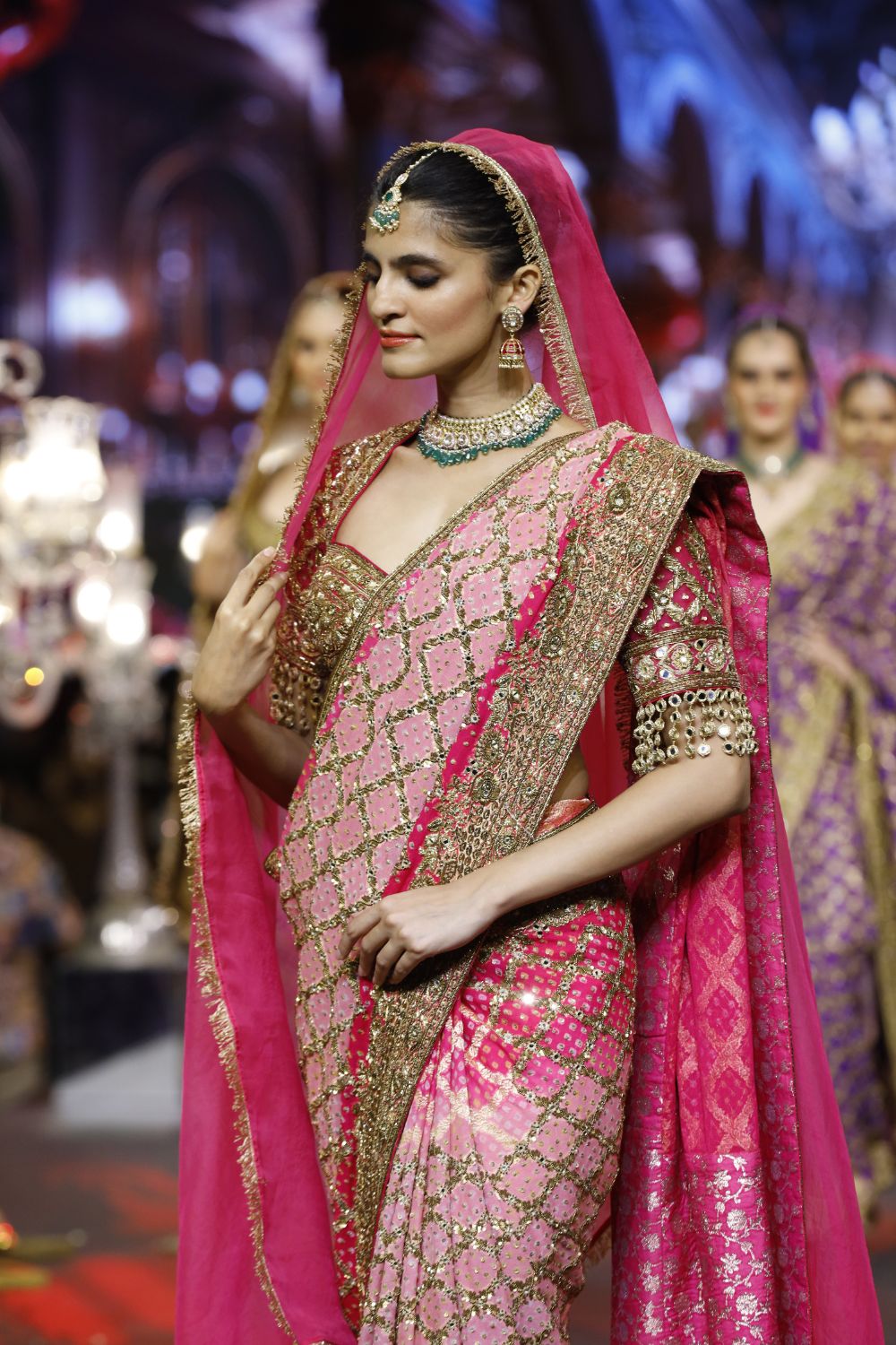 Gulrukh Ombré Saree Set