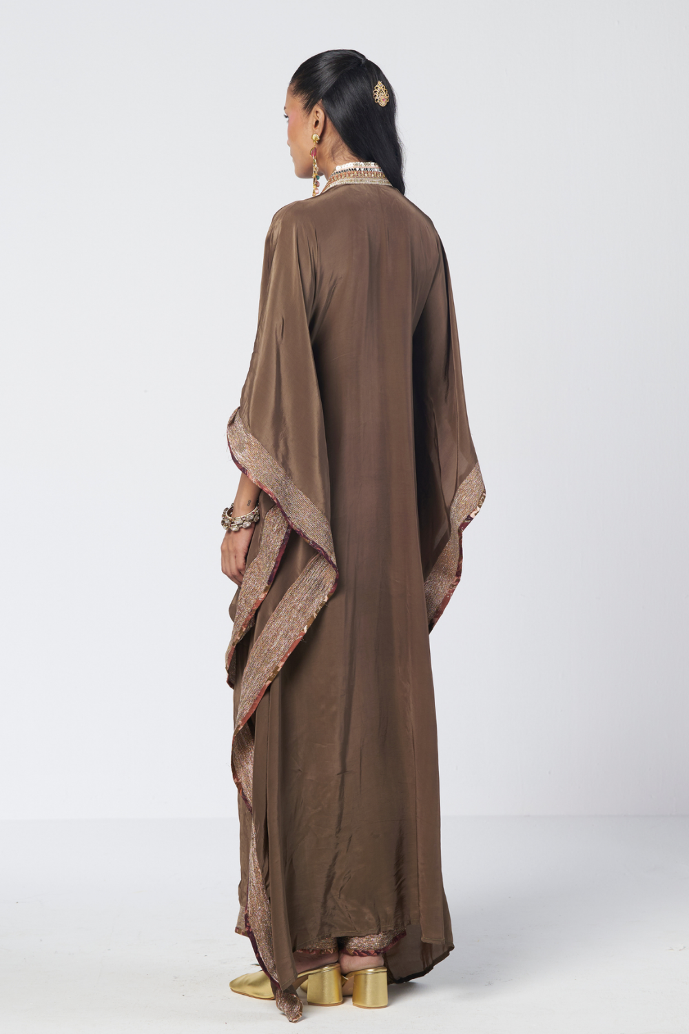 Azra Olive Kaftan Set