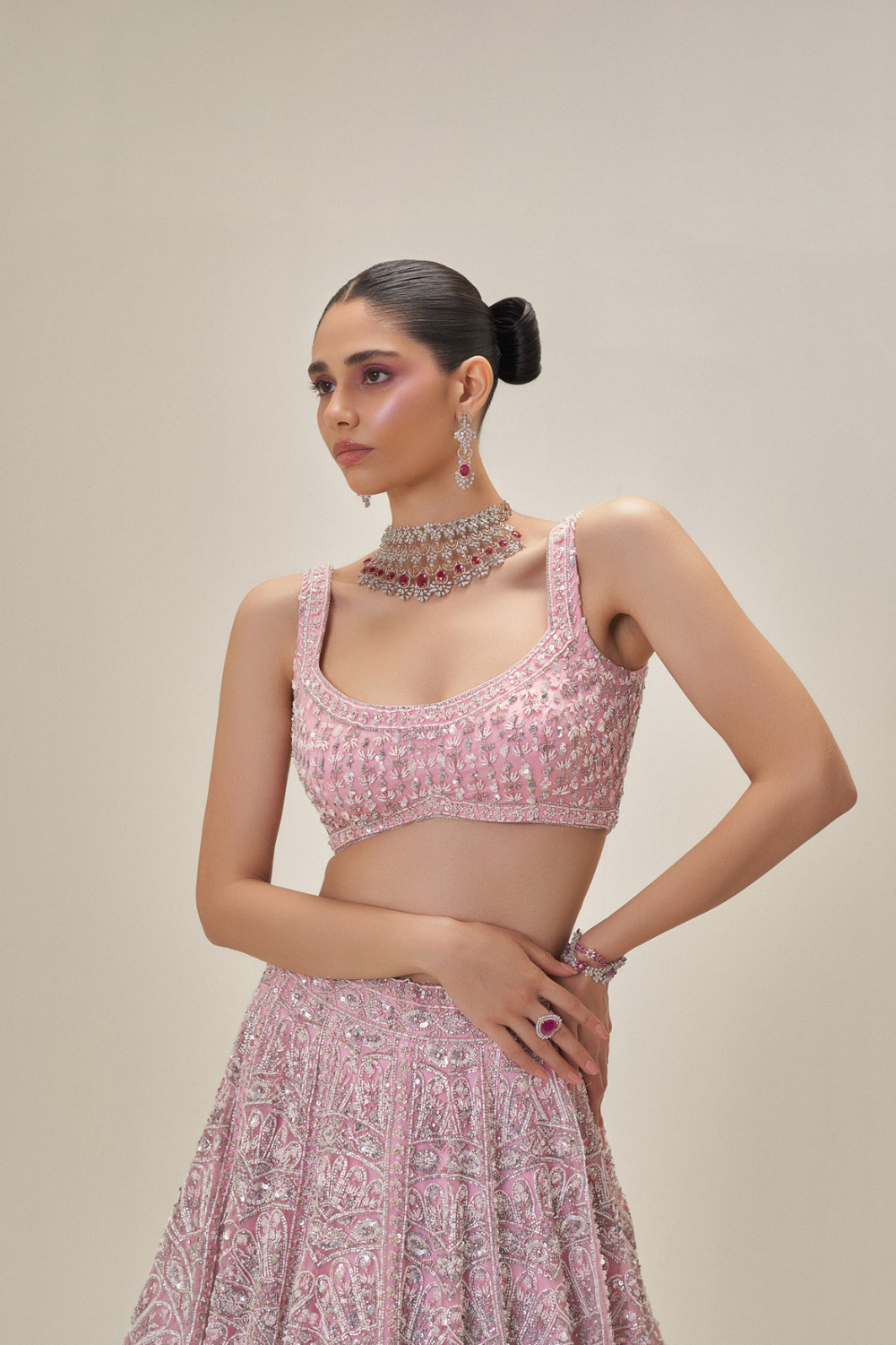 Blush Reverie Lehenga set