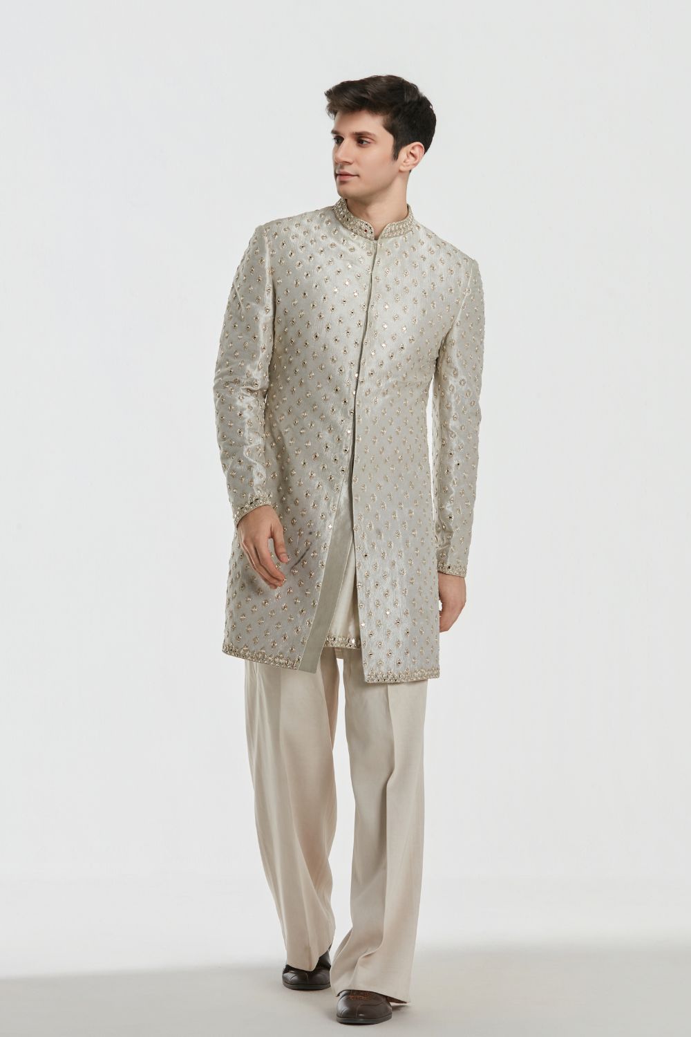 Shrine Opal Sherwani Set