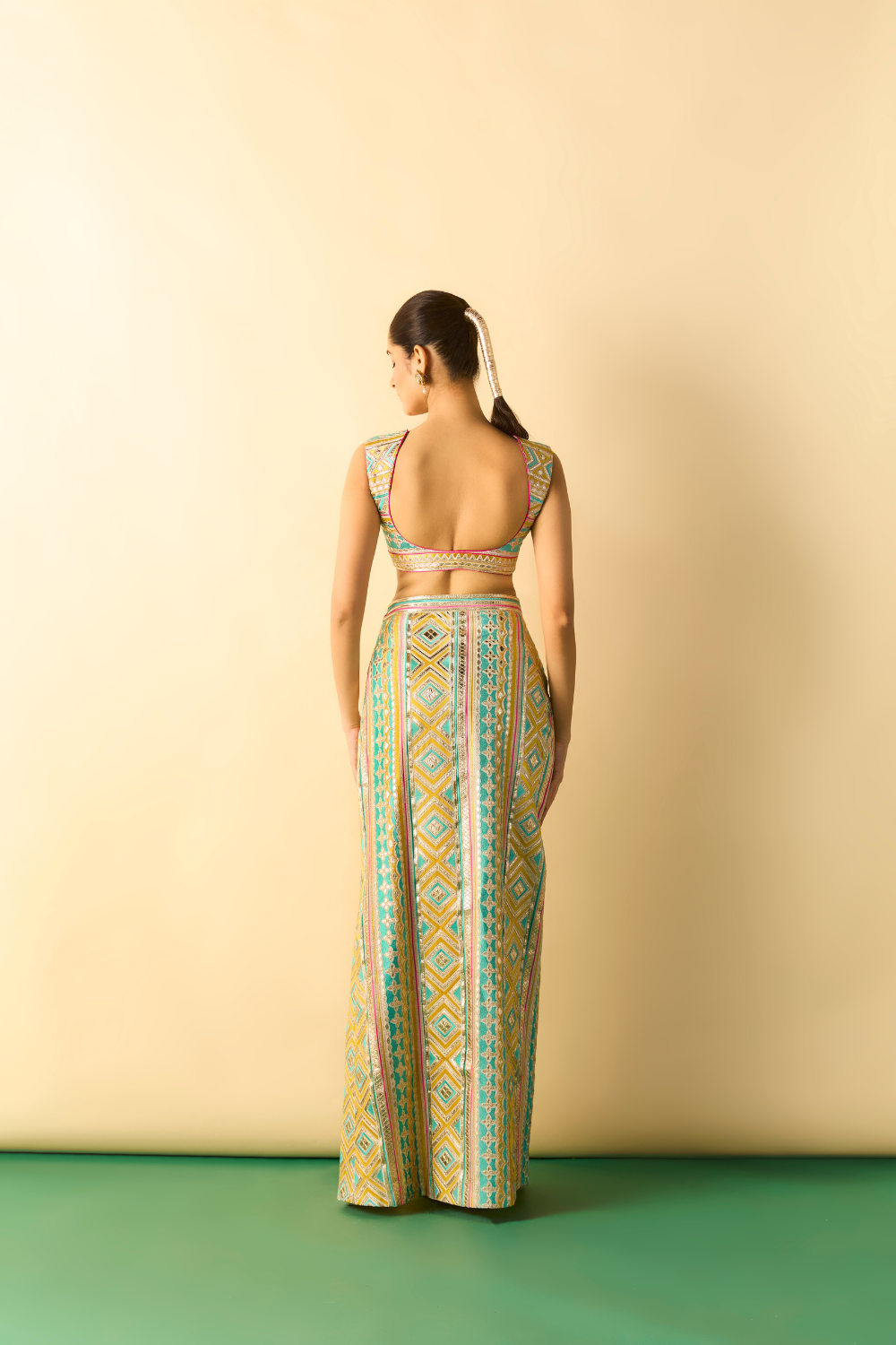 kashvi slit skirt set