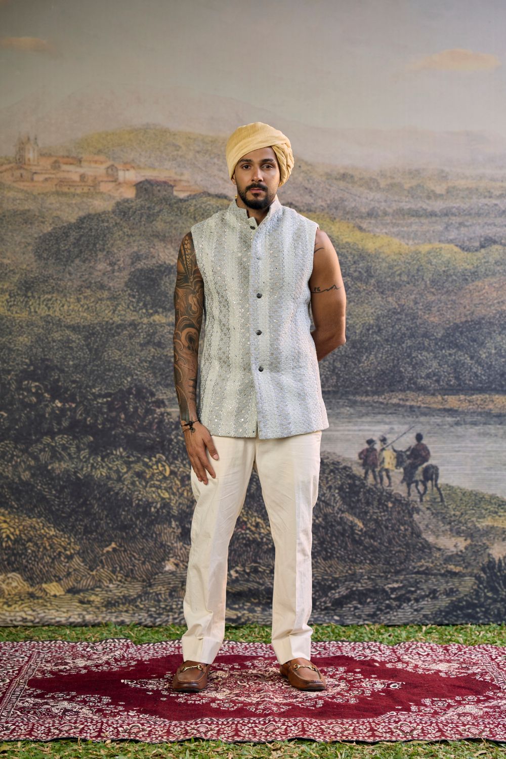 Zoravar Chikankari Bundi Set-A