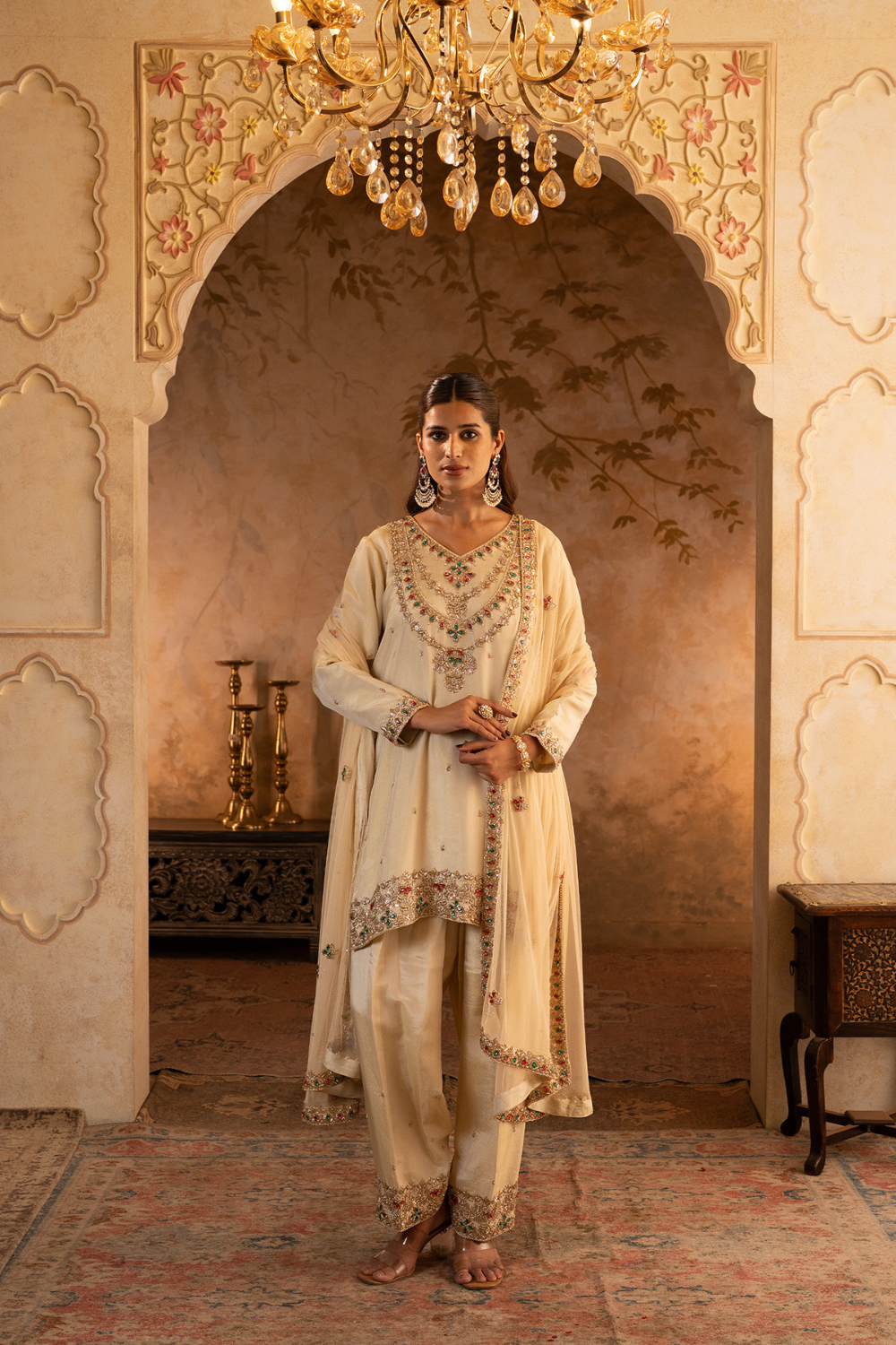 Gold Tissue Suit Set