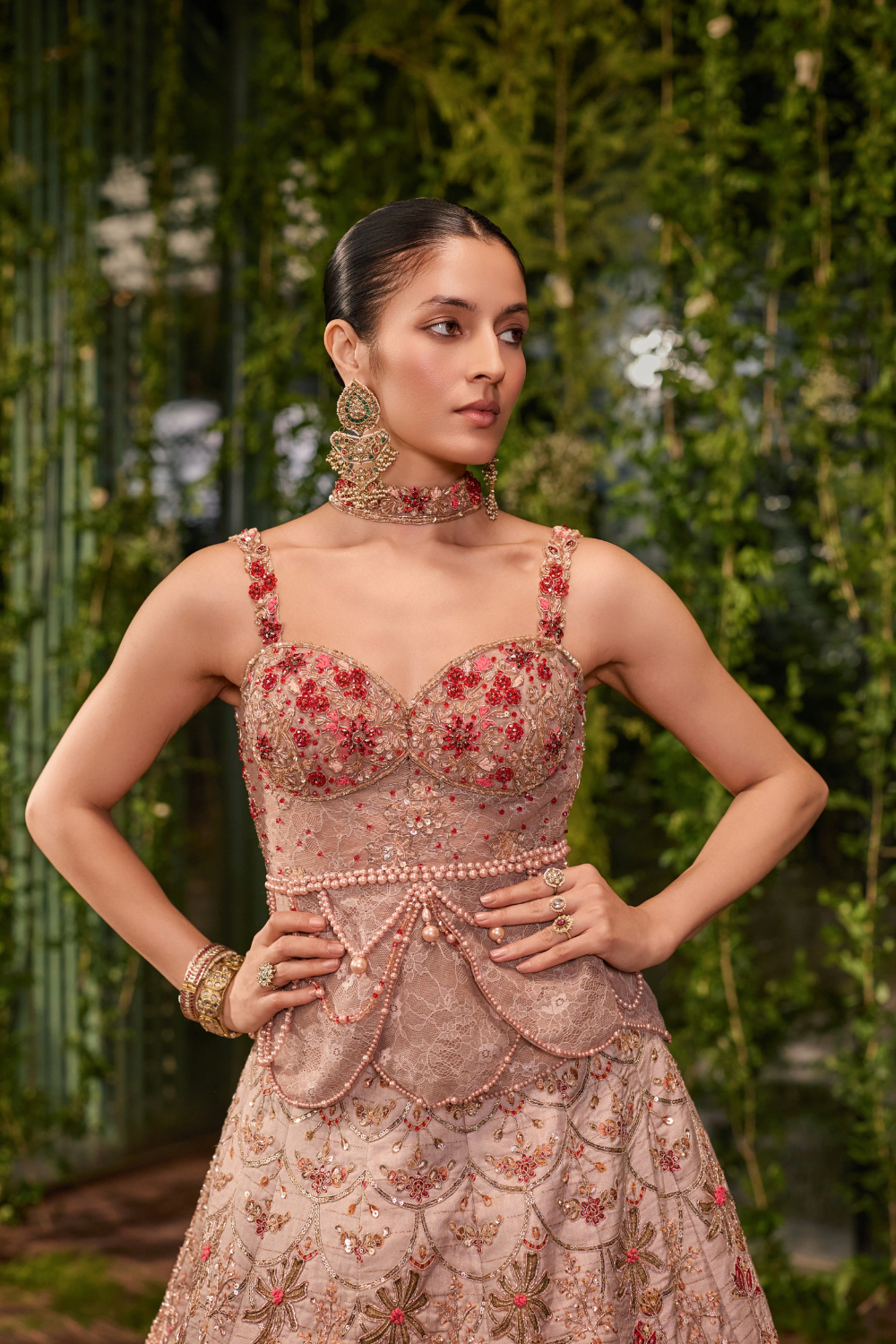 Pankhuri- The Floral Garce lehenga