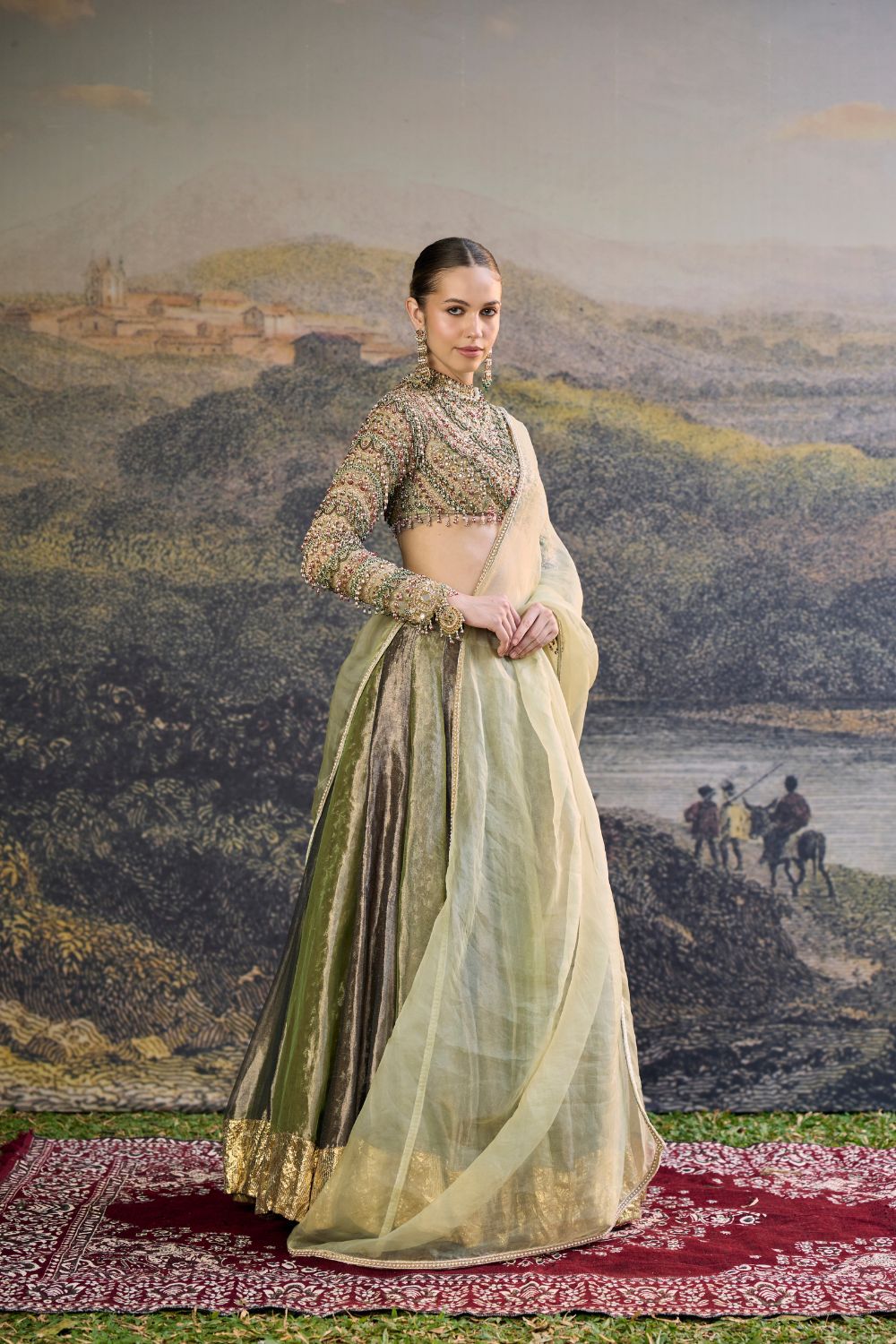 Zarreen Jadau Lehenga Set