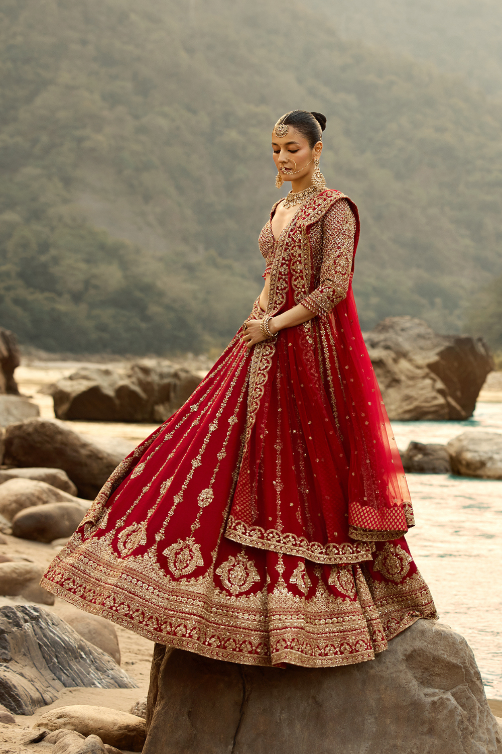 CRIMSON ROYALE LEHENGA