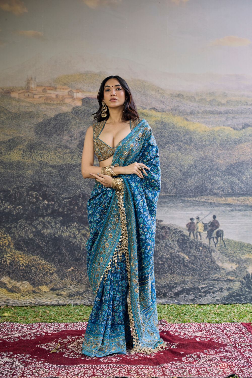 Neelambari Saree Set