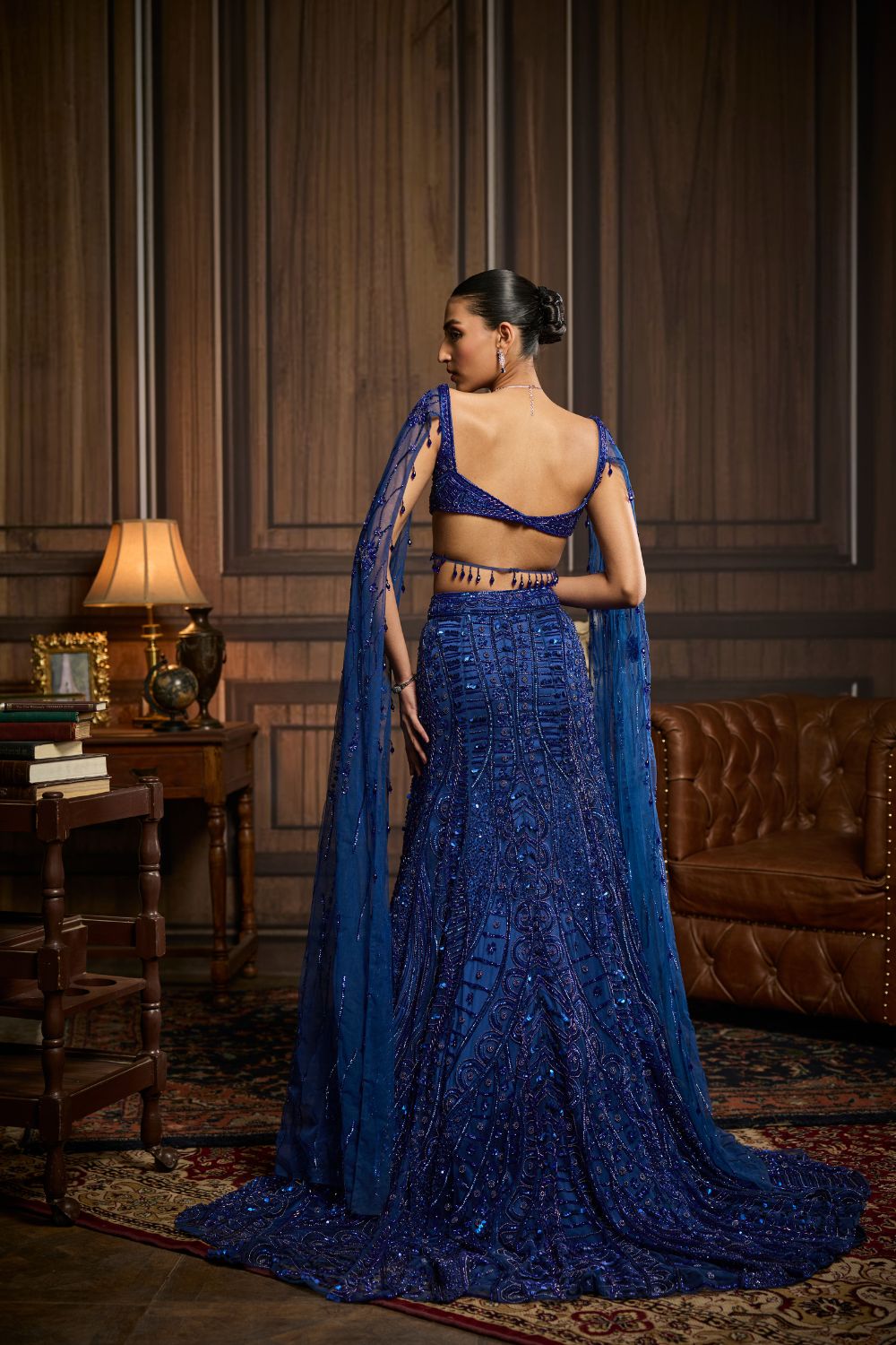 ELECTRIC BLUE  TRAIL MERMAID SKIRT SET