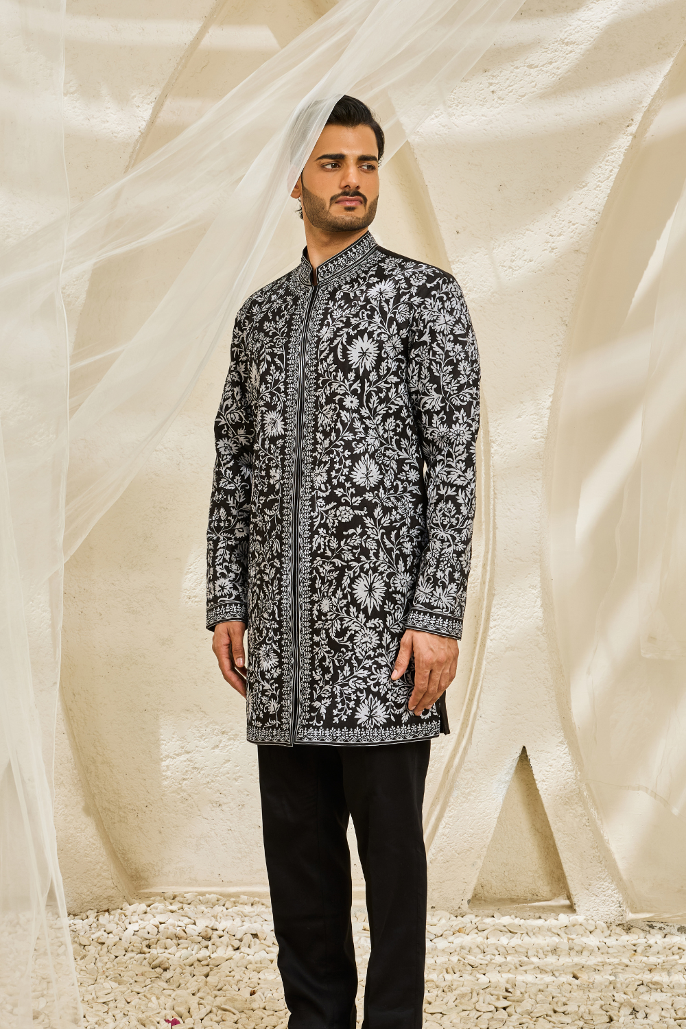 Shadowline Embroidered Kurta Set