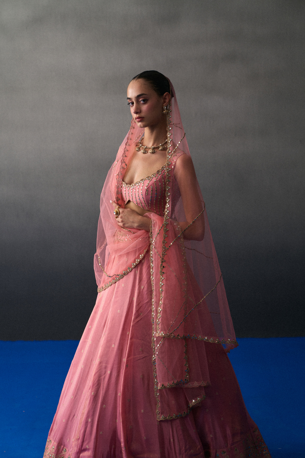 Gajri Benarasi Festive Lehenga