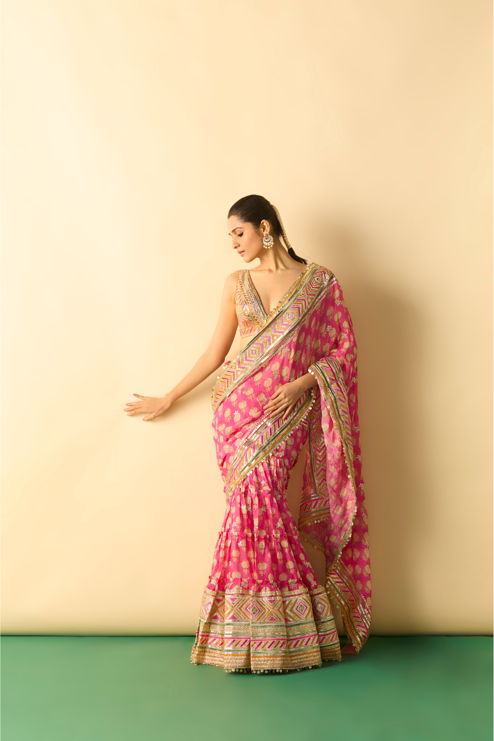 Jasleen Saree Set