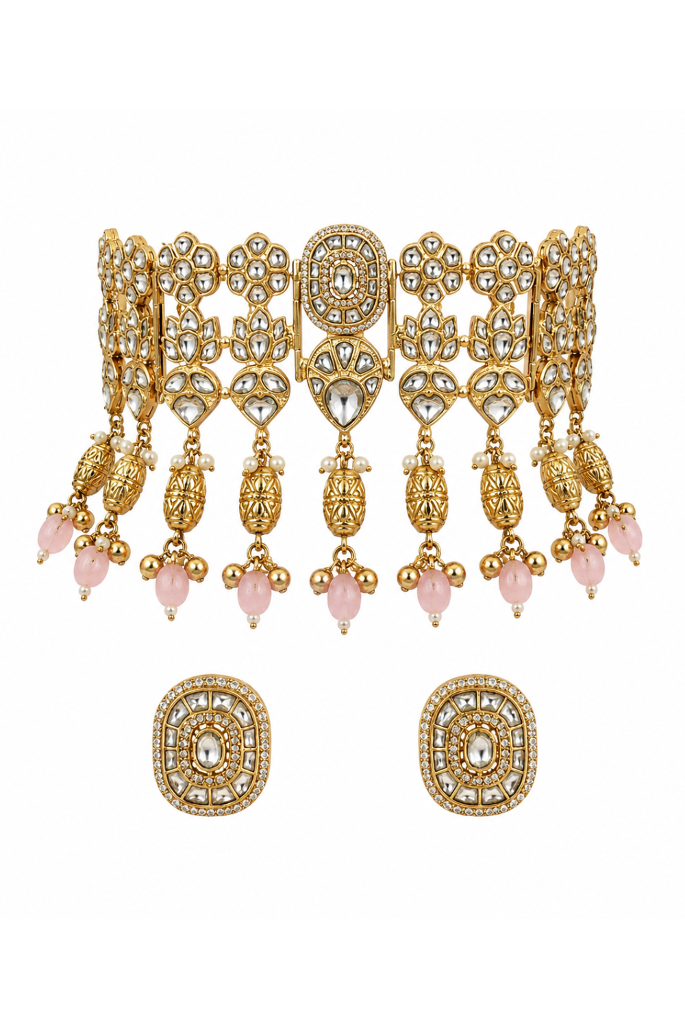 Gold Plated Kundan Choker Set