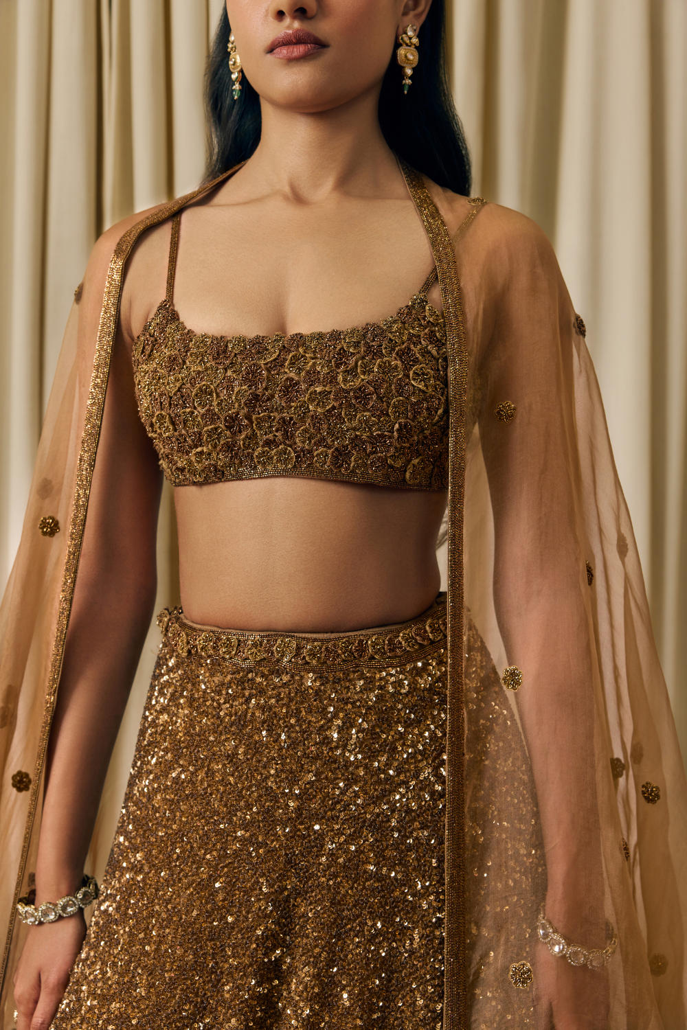 Sequin lehenga