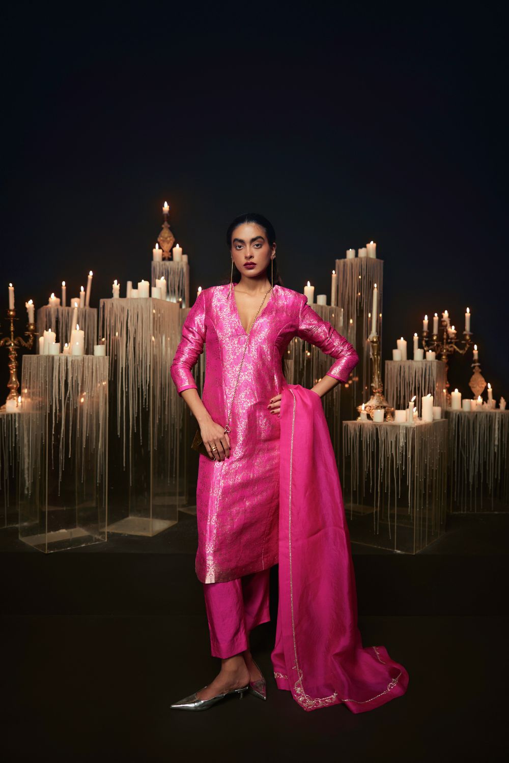 Sweet Rose Suit Rani Pink