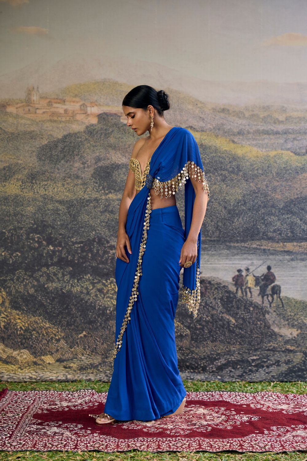 Neelanjana Mirror Saree Set