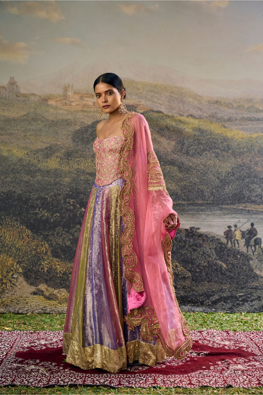 Rangoli Zari Lehenga Set