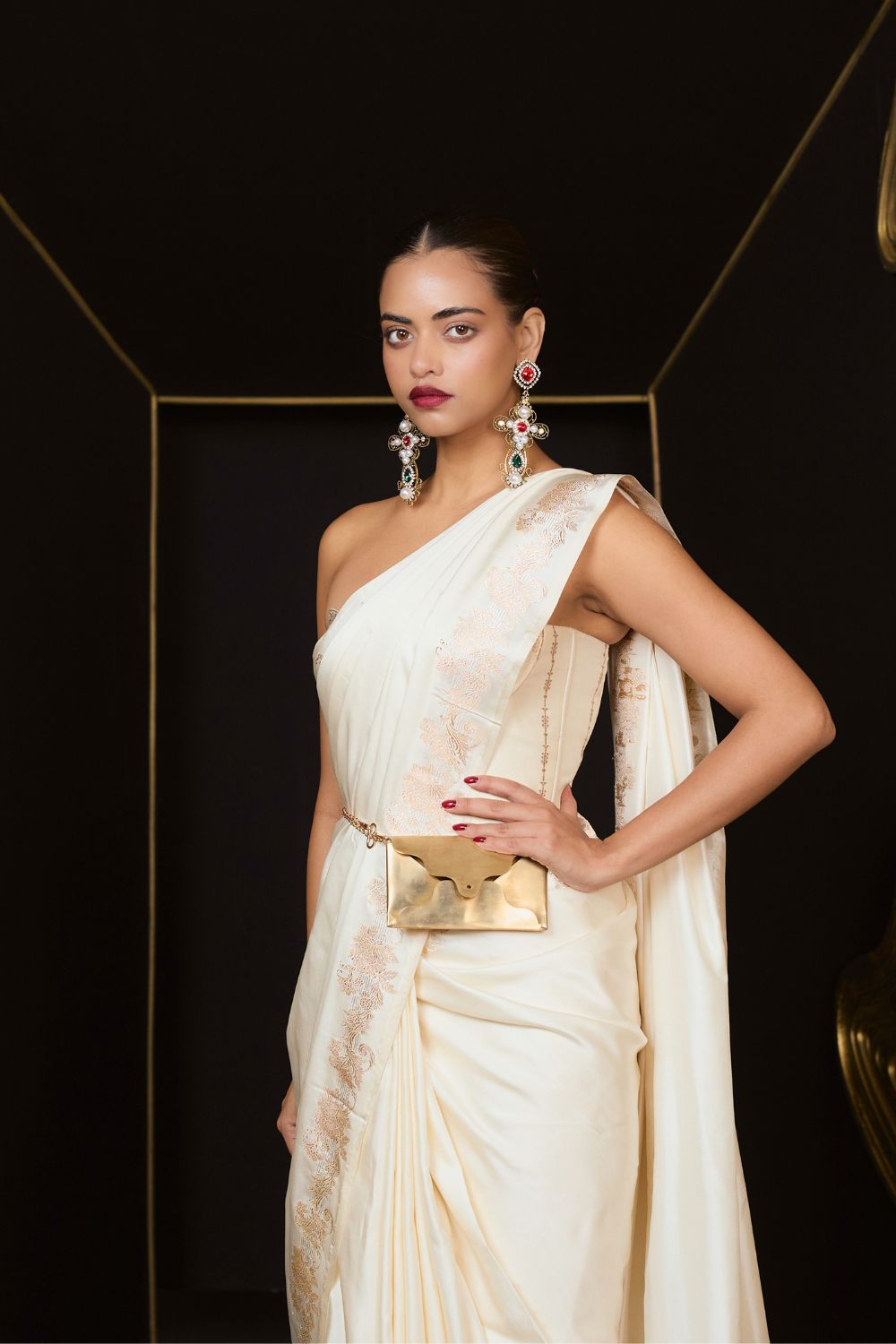 The Ivory Promise Saree