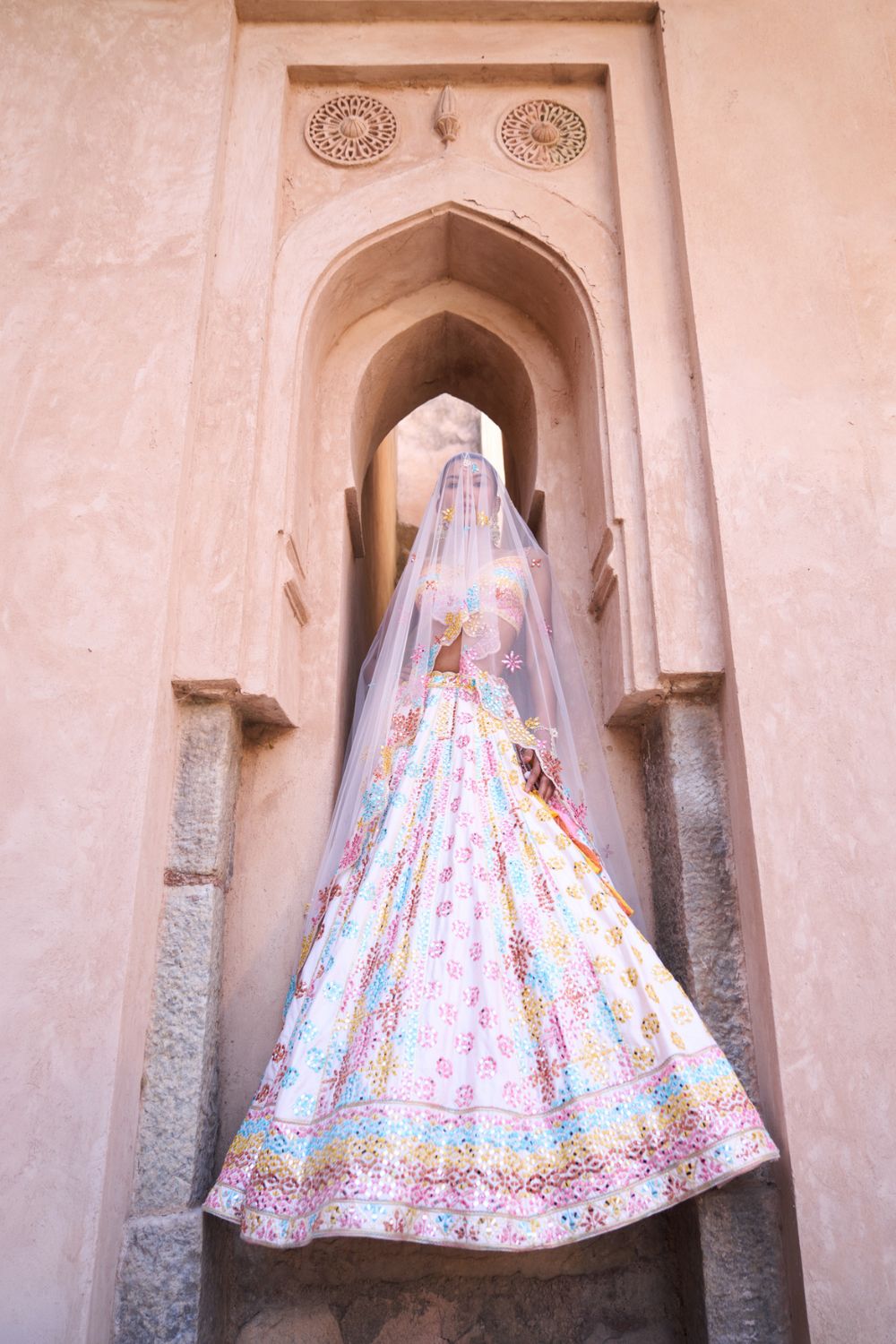 PHOOL — Blush Pink Raw Silk Lehenga Set