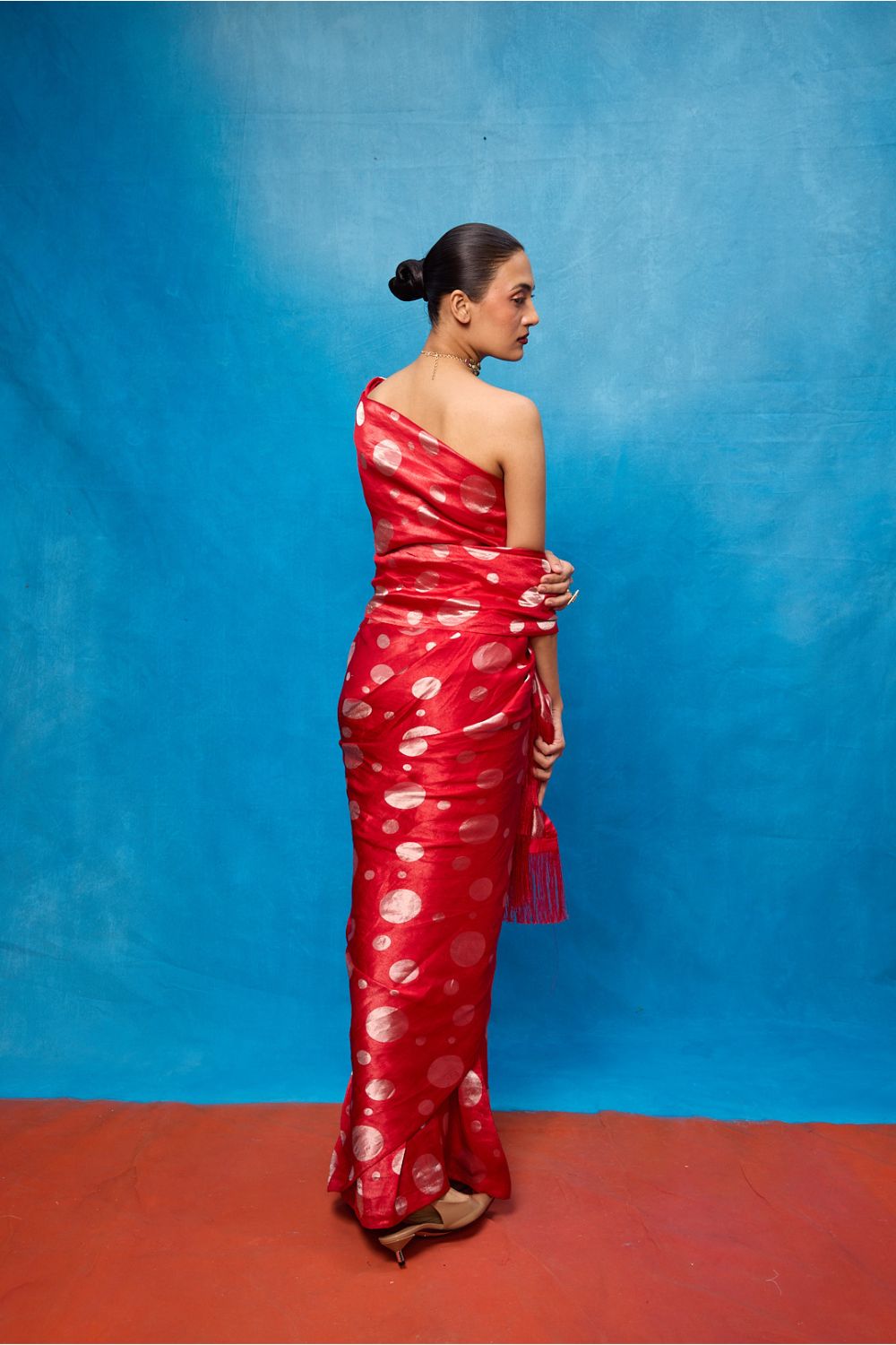 Handwoven Red Silk Banarasi Saree