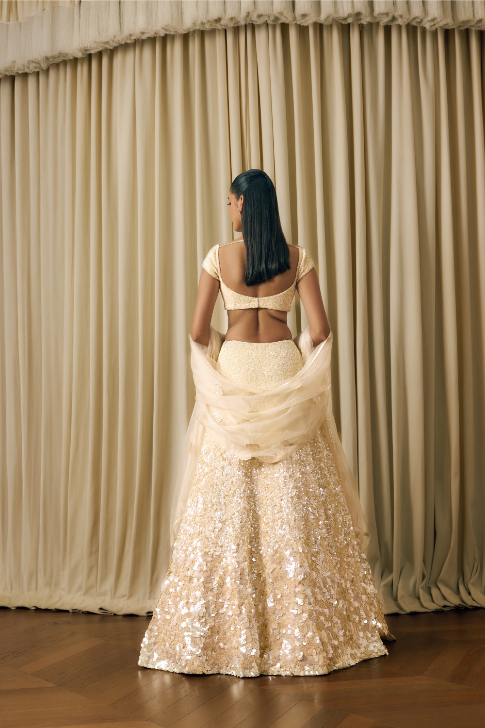 Hand embroidered Lehenga