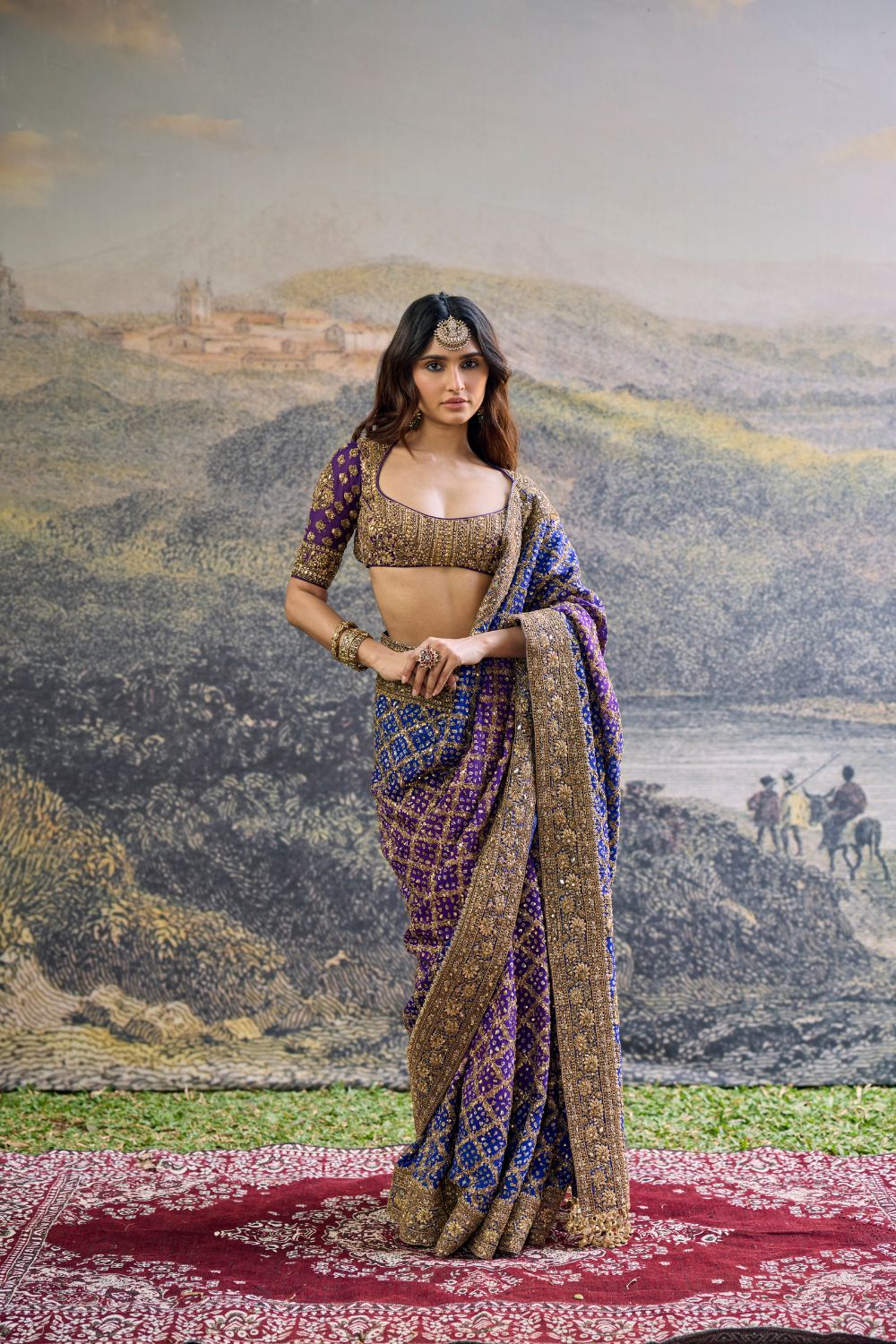 Advay Ombré Saree Set