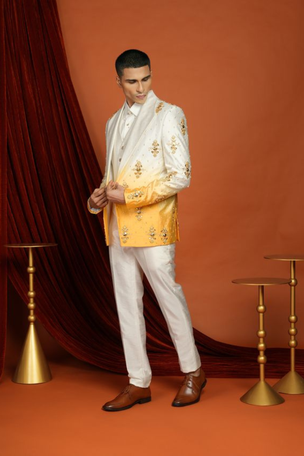 KAI - yellow ombré blazer set