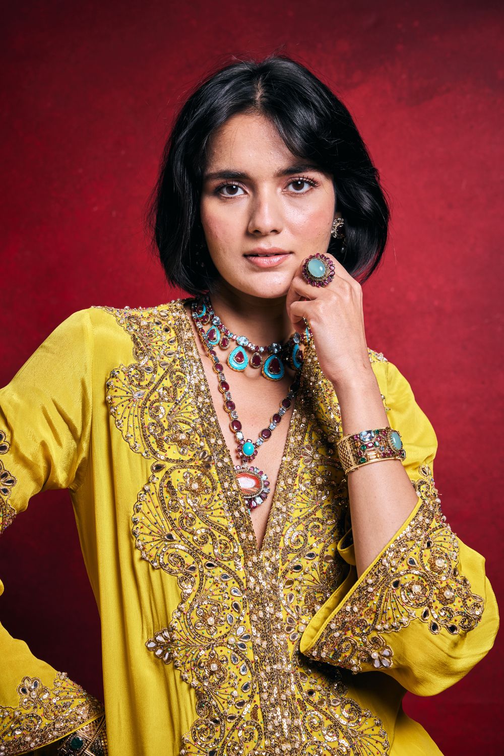 YELLOW KAFTAN