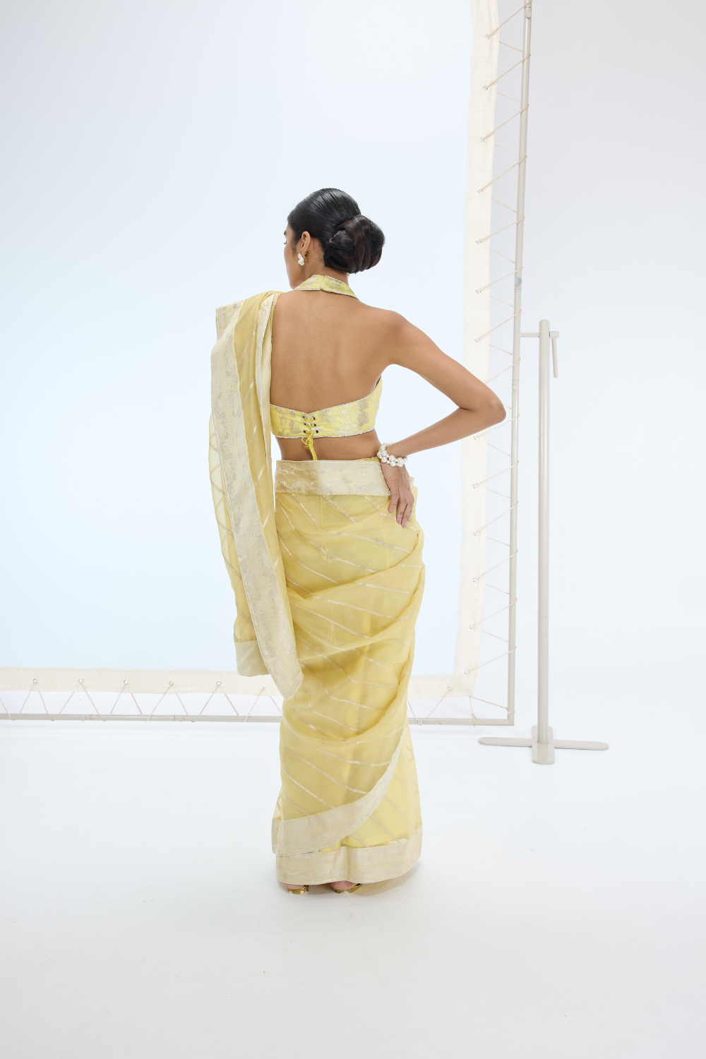 The Ivy Saree in Lemon
