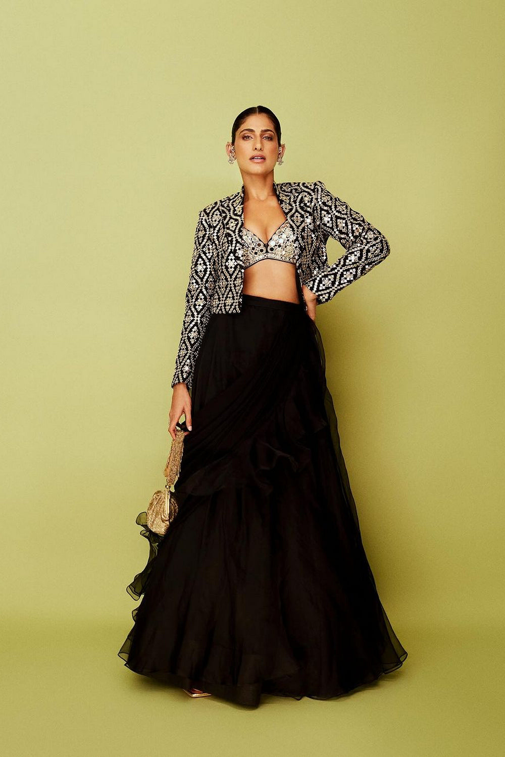 Kubbra Sait in Gandhara Skirt Set