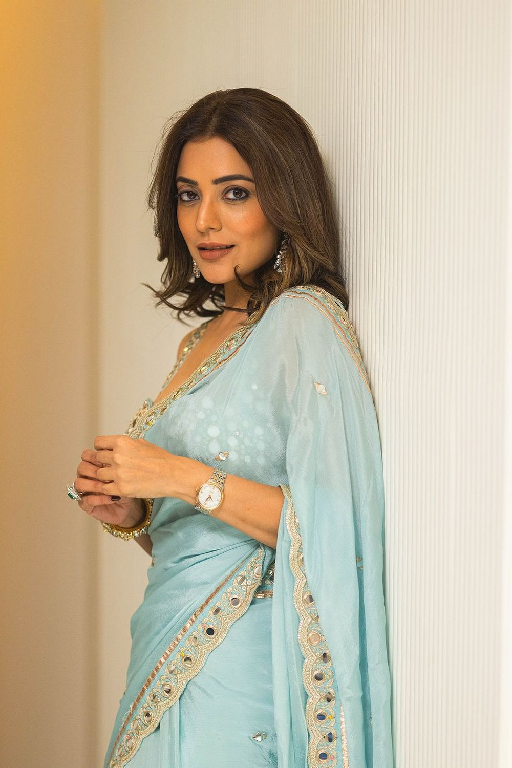 Nisha Aggarwal in Anusha Saree Set