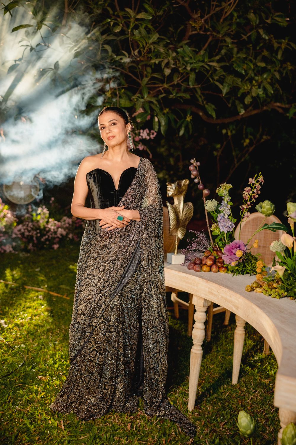Midnight Frost Drape Set
