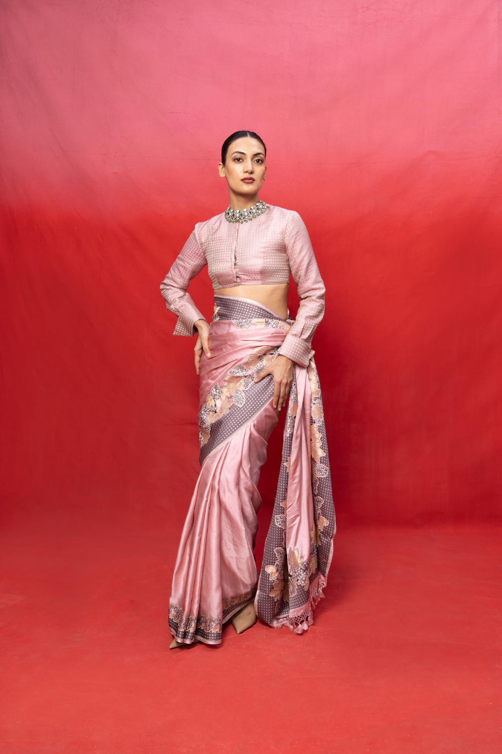 Handwoven PInk Silk Banarasi Saree