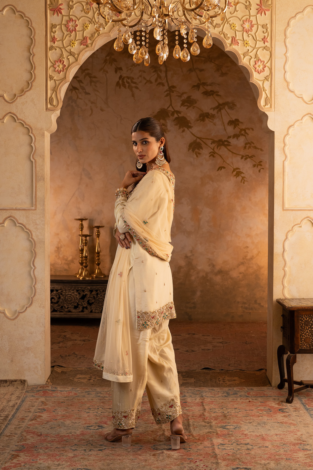Gold Tissue Suit Set
