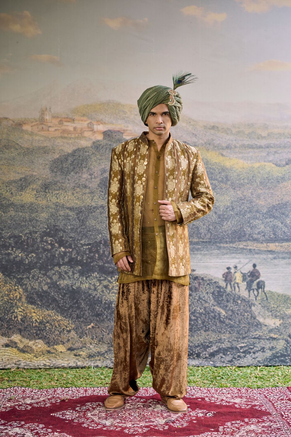 Zarvika Brocade Bundi Set