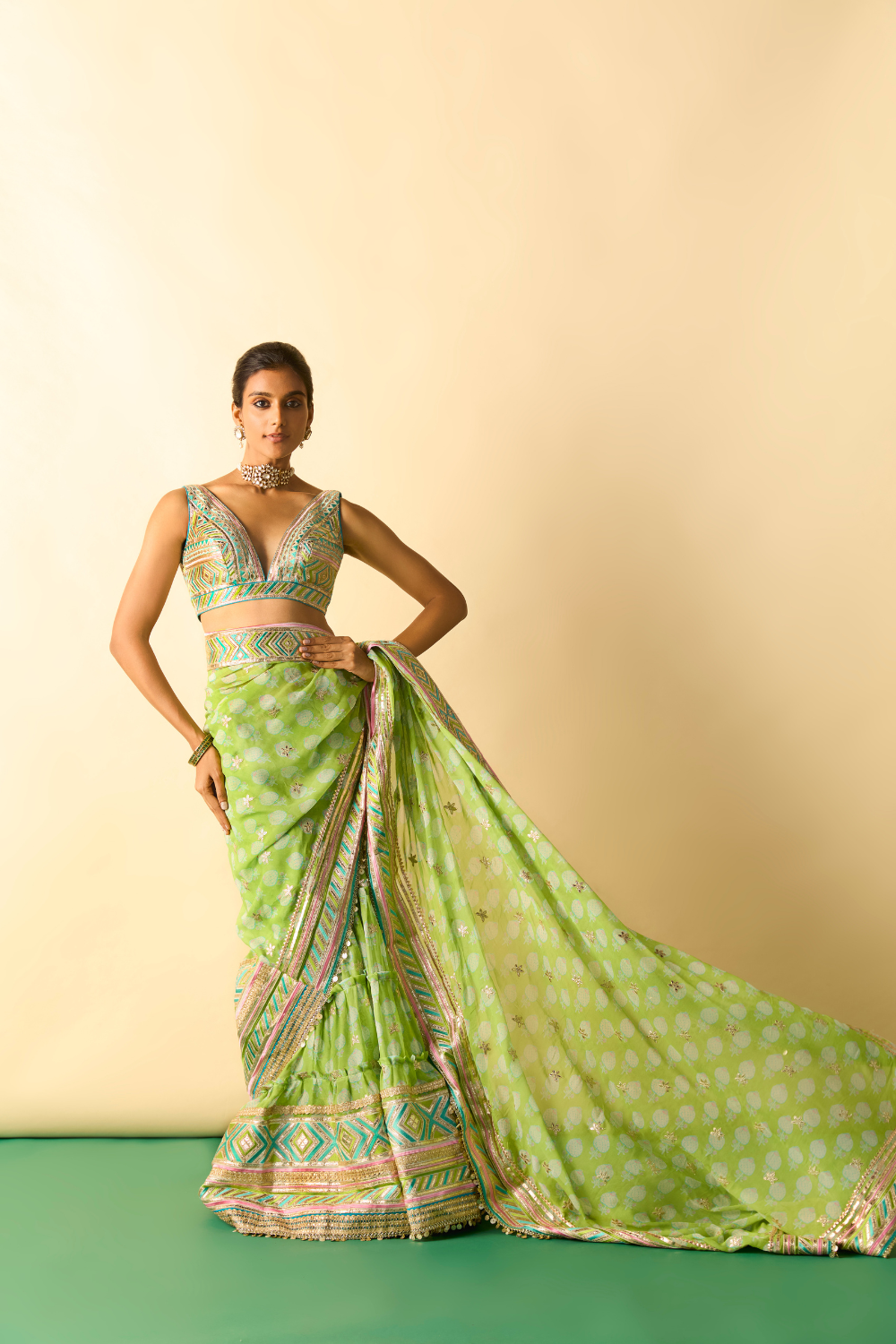 Jasleen Saree Set