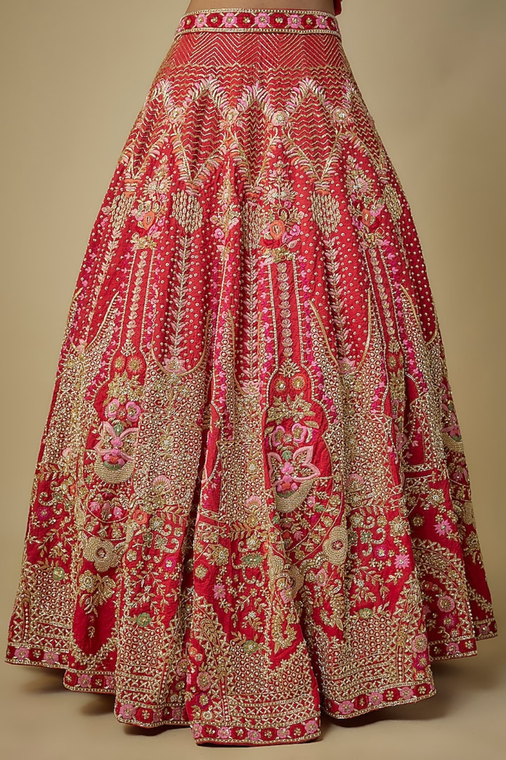 RED BRIDAL LEHENGA SET