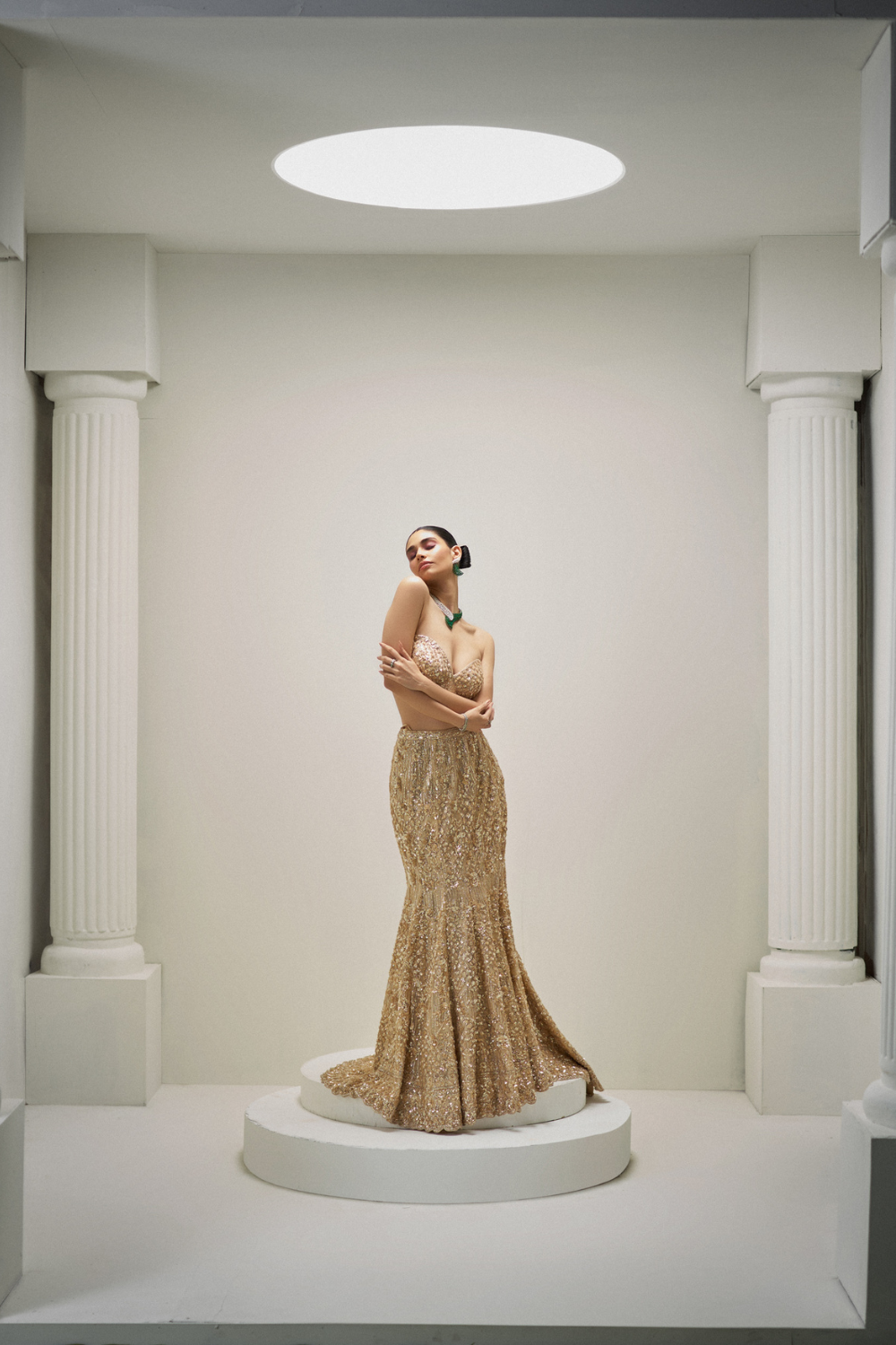 Golden Hour Bloom Lehenga Set