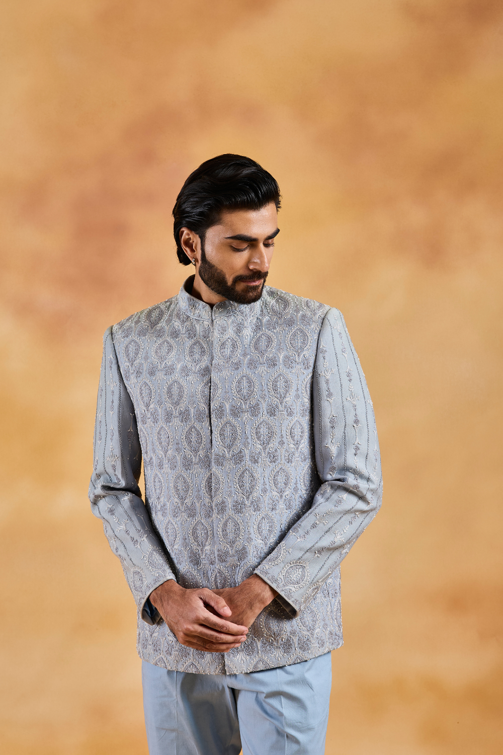 Powder Blue Jodhpuri Suit Set