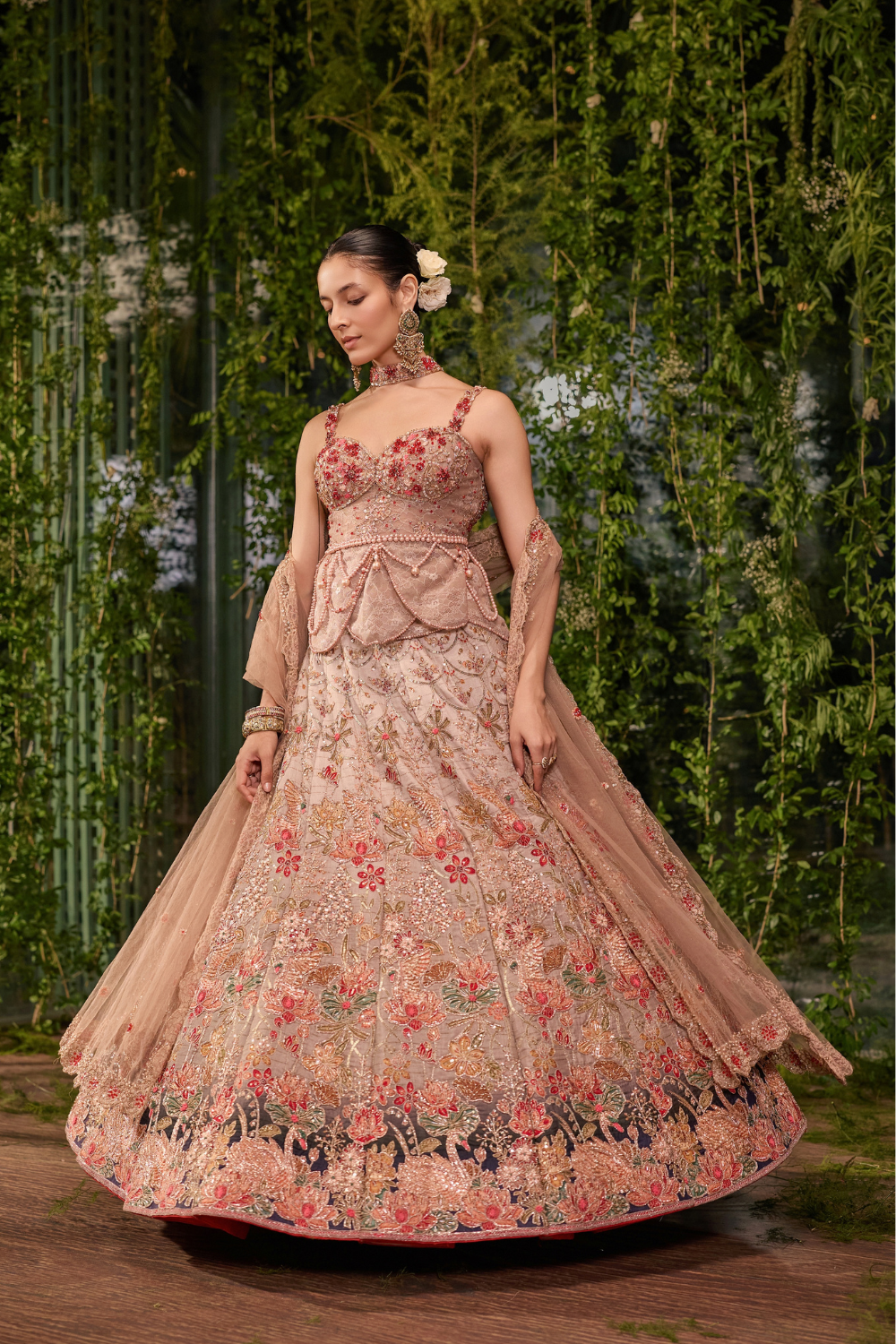 Pankhuri- The Floral Garce lehenga