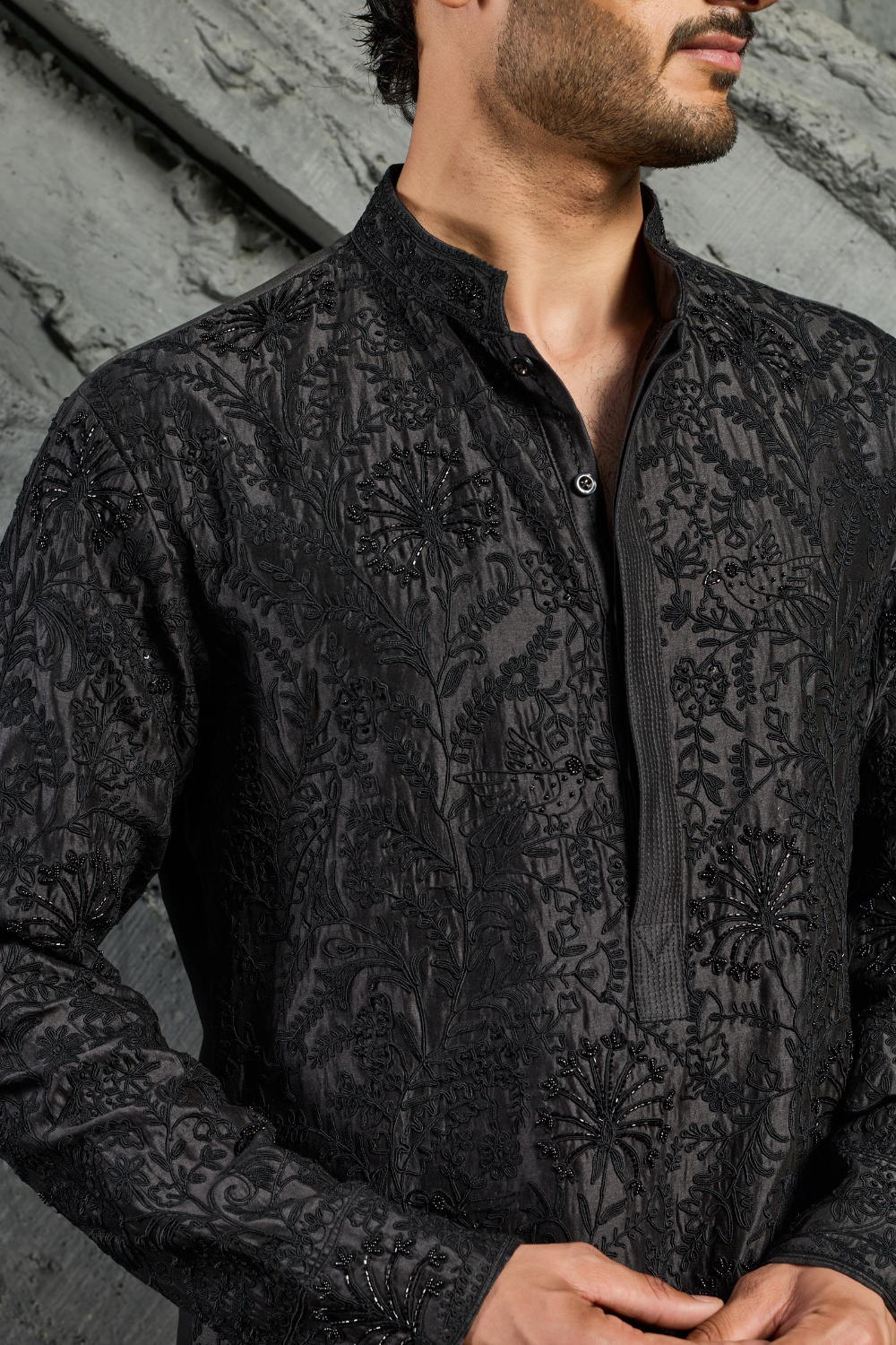 Sham Embroidered Kurta Set