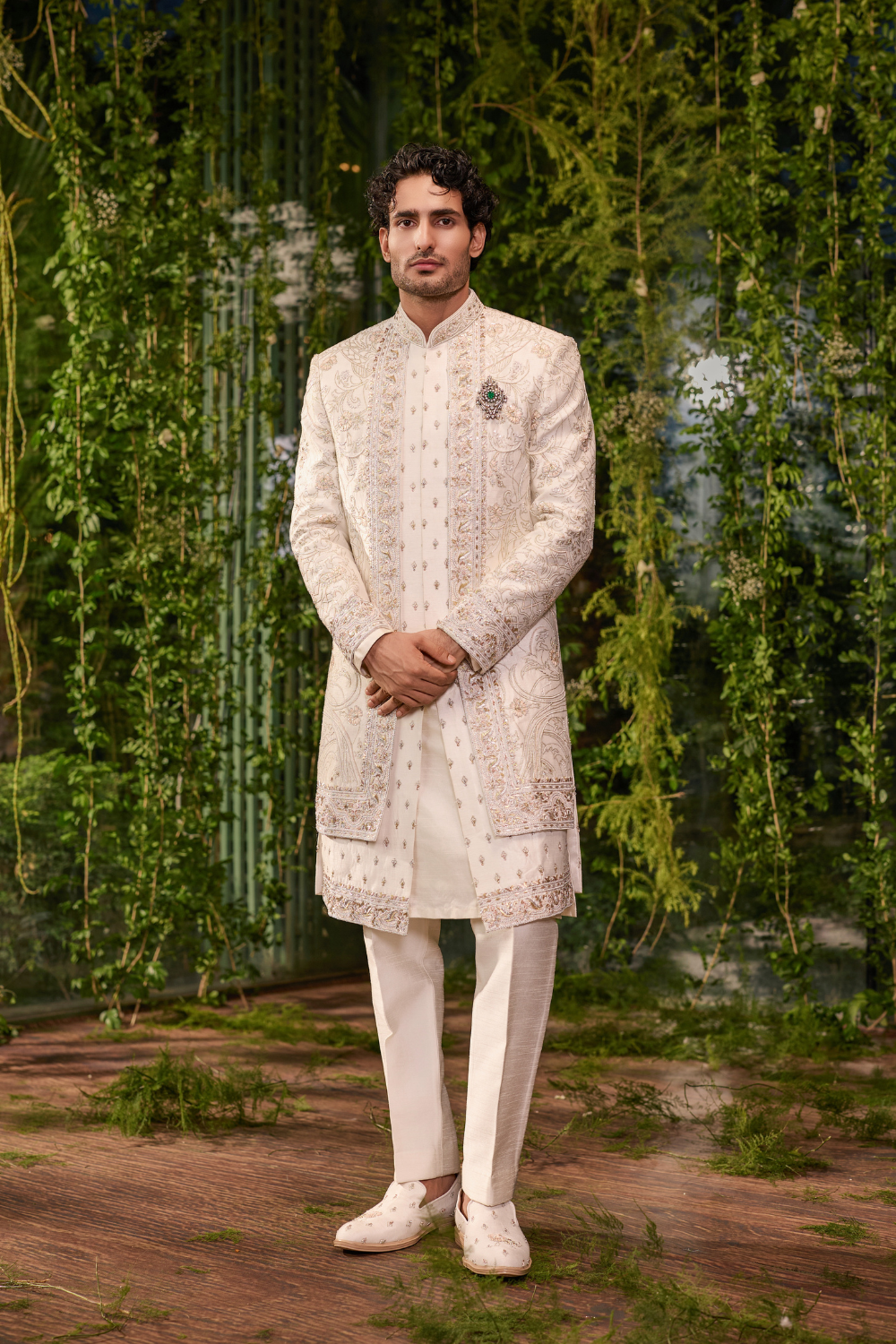 Naksh- The Ivory Tapestry Sherwani