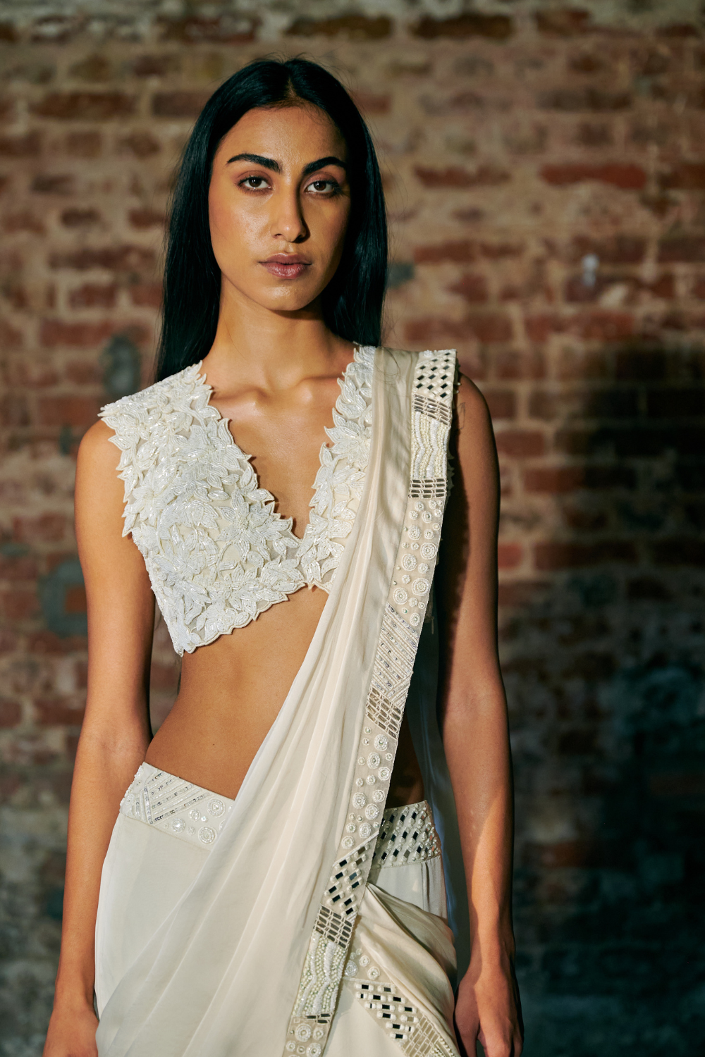 FLORZ Drape Saree Set