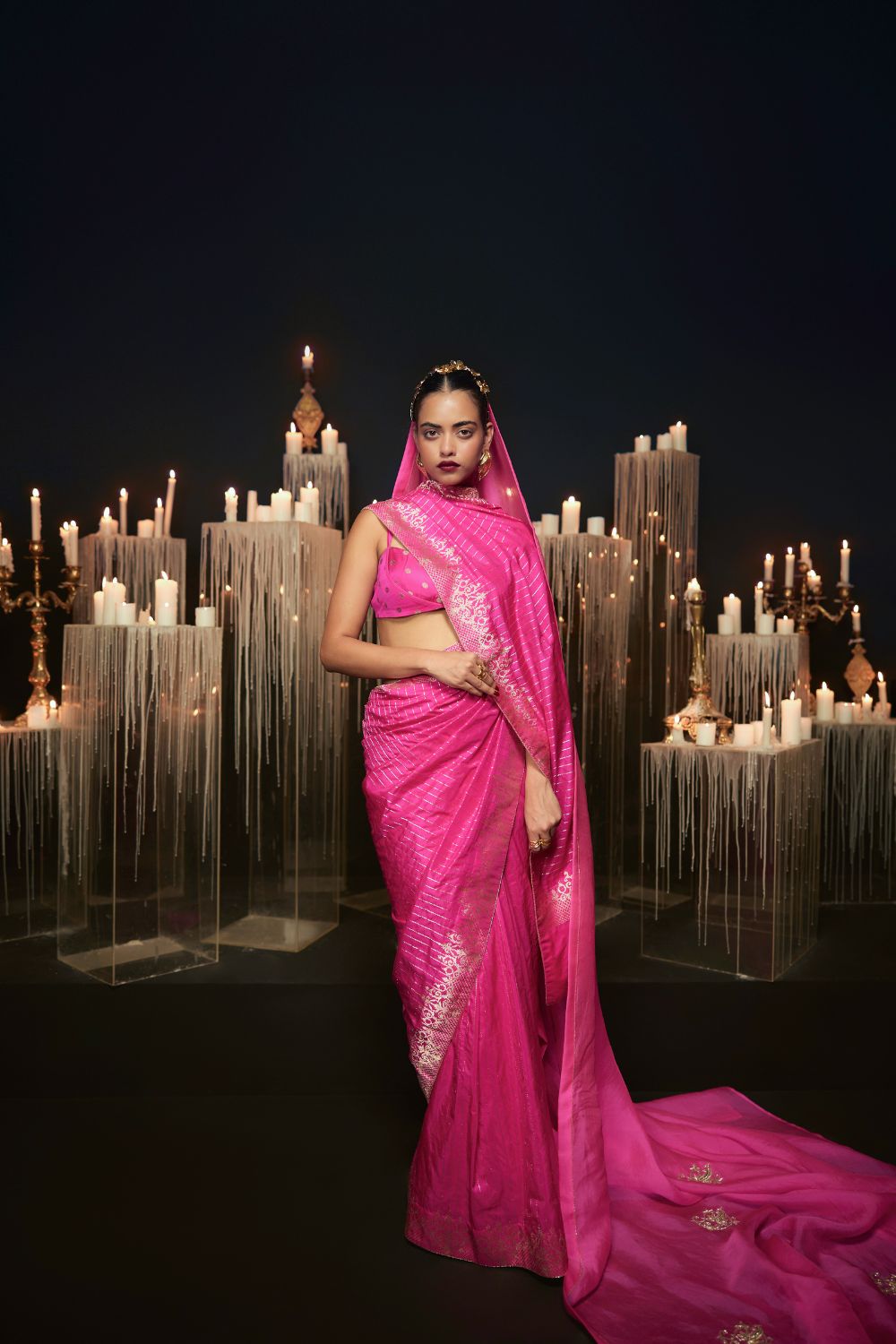 Femme Fatale Saree in Pink