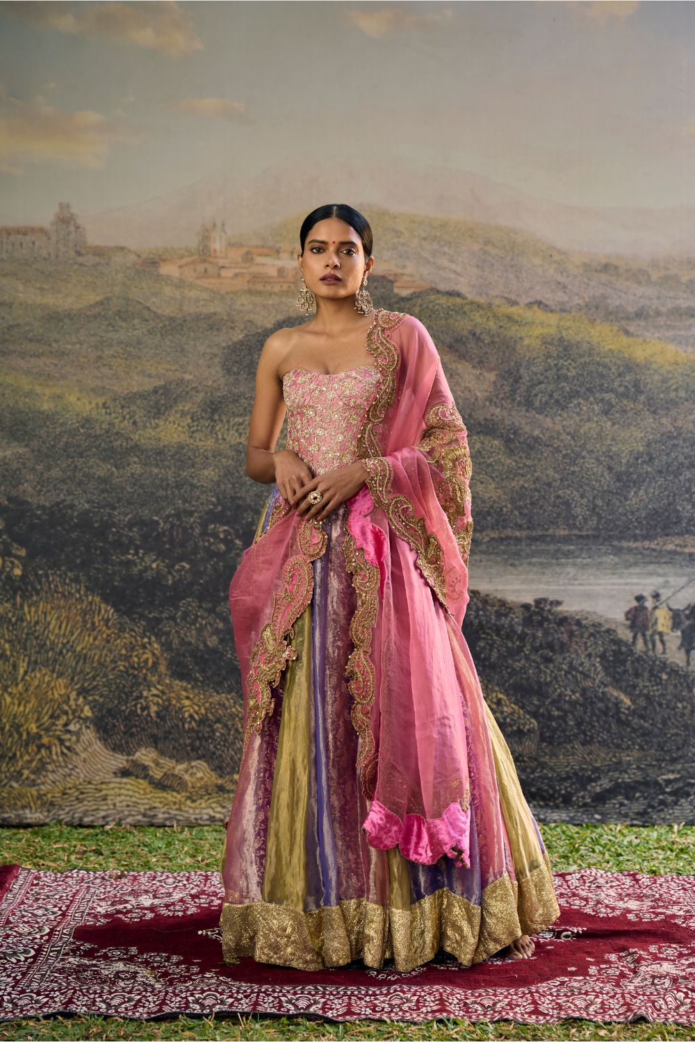 Rangoli Zari Lehenga Set