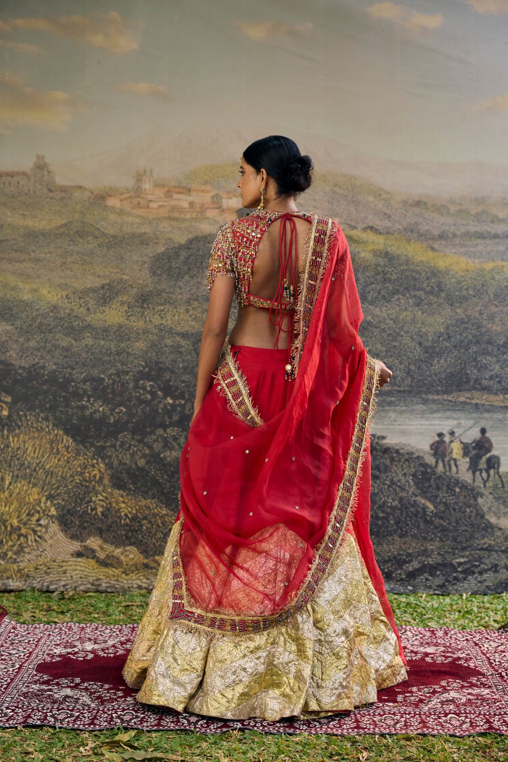 Lalima Jadau Lehenga Set