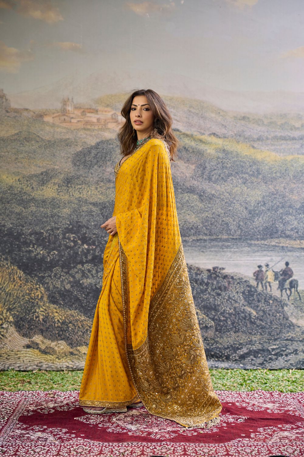 Pehr Crepe Saree Set