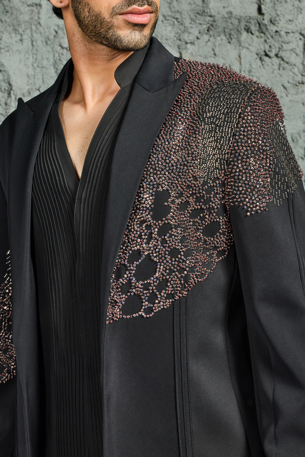 Noir Contemporary Jacket Set